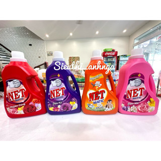 Nước Giặt Đậm Đặc Net Matic Can 3,3kg/3,6Kg Đủ Màu (1 can/Nguyên Thùng 3 can)