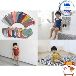 [Quảng Châu-Mới về]  Bộ Cộc Tay, Bộ Viền Thun Tăm Minkymom 2021 (MB.Q031)