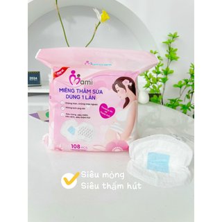 Bịch 108 miếng lót thấm sữa Mami (mẫu mới)
