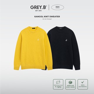 Áo len kangol knit sweater 1837 greyb unisex mềm mại dày dặn ấm áp phong cách hàn quốc