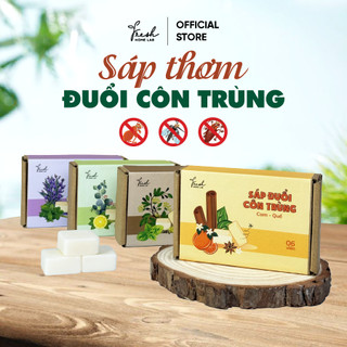 Sáp thơm đuổi muỗi, đuổi gián, đuổi ruồi, đuổi côn trùng - Khử mùi, hút ẩm nhà cửa an toàn với 100% tinh dầu thiên nhiên