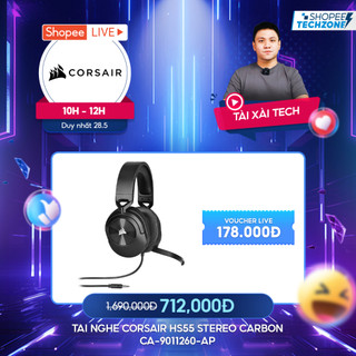 Tai nghe Corsair HS55 Stereo Carbon/CA-9011260-AP