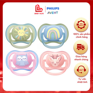 Ti giả Philips AVENT Ultra Air  thông khí,chống ho vẩu cho bé từ sơ sinh đến 6 tháng