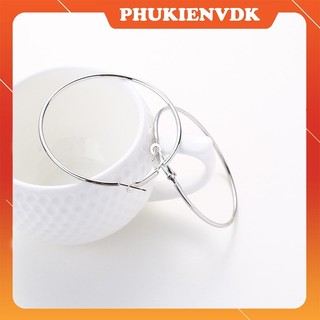 Bông tai tròn to nhiều size nhiều màu MS222
