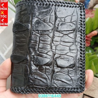 Ví nam da cá sấu 2 mặt da cá thật 100% .bóp nam da cá sấu 2 mặt .