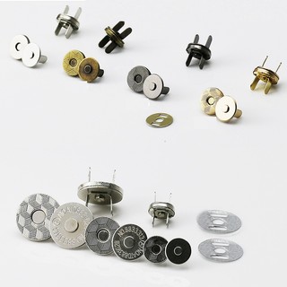(10 bộ) Cúc nam châm 2 mặt dày 2mm size 10mm 14mm 18mm, phụ kiện làm túi ví