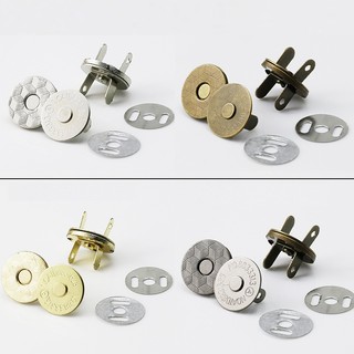 (10 bộ) Cúc nam châm 2 mặt dày 2mm size 10mm 14mm 18mm, phụ kiện làm túi ví