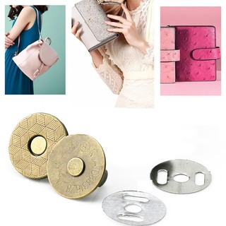 (10 bộ) Cúc nam châm 2 mặt dày 2mm size 10mm 14mm 18mm, phụ kiện làm túi ví