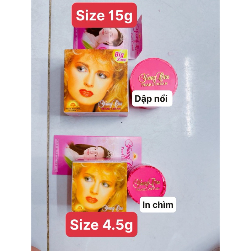 lẻ 1 hộp kem young one 15gram ( xù ) lớn
