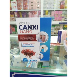 Koras Canxi Nano - Hỗ trợ bổ sung canxi, vitamin D3 cho cơ thể cho phụ nữ mang thai (60 viên)