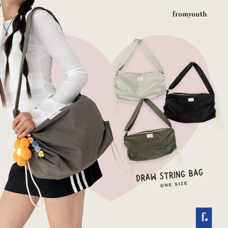 Túi vải dù khóa kéo dây rút sườn FromYouth - Draw String Bag