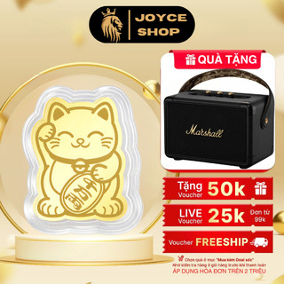 Miếng Dán Sticker Mèo Thần Tài Linh Vật May Mắn Thu Hút Tài Lộc