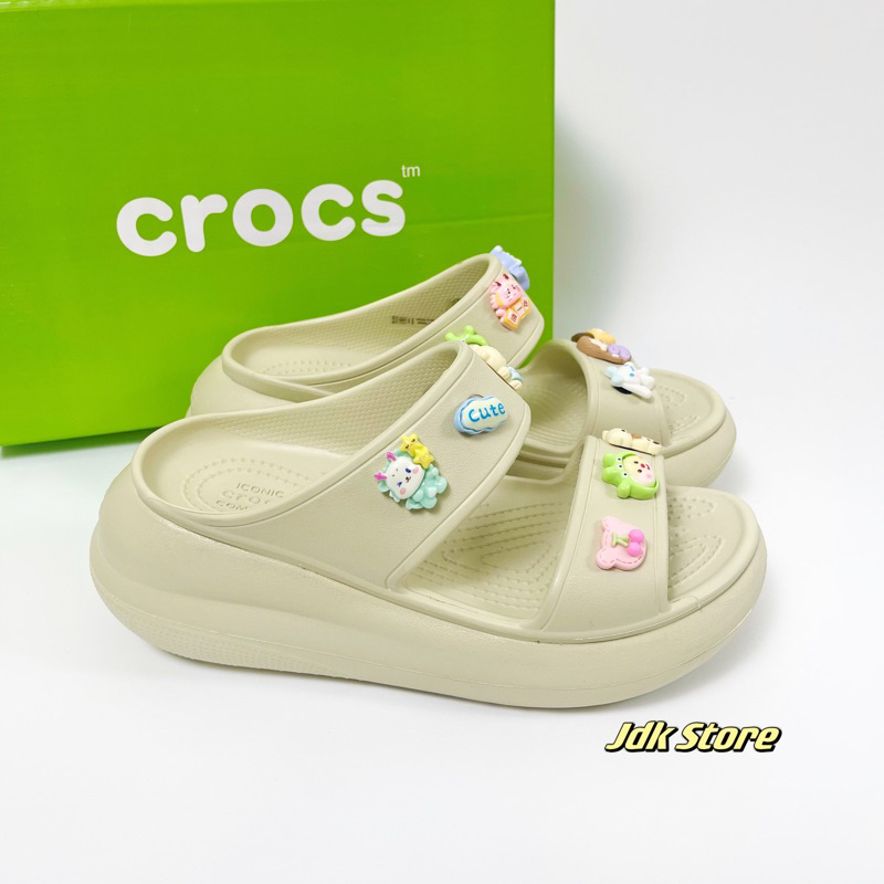 JDK STORE _Dép Cross Crush Sandal Tặng Charm Cute