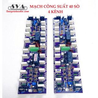 Mạch công suất 40 sò 4 kênh sợi thủy tinh - cặp