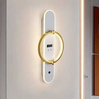 Đồng hồ đèn LED treo tường GCLOCK loại 50 (cm) cao cấp làm từ kim loại sơn tĩnh điện chạy điện tử bằng điện 220