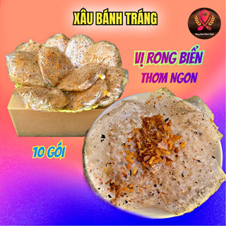 Xâu 10 bịch bánh tráng rong biển trộn sẵn ít cay