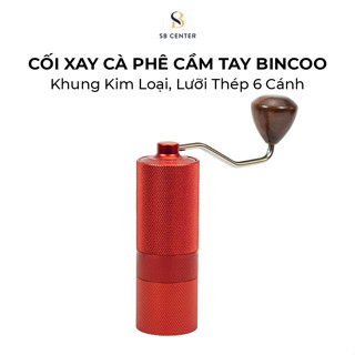 BinCoo Cối Xay Cà Phê Cầm Tay Lưỡi Thép 6 Cánh_Màu Đỏ