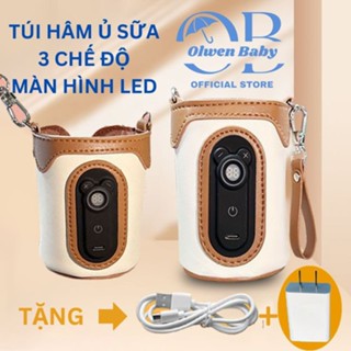 Túi Hâm Ủ Bình Sữa Di Động Điện Tử Cho Bé Giữ Nhiệt Thông Minh Đa Năng Từ 40-65 Độ Sạc USB Tiện Lợi Mang Du Lịch Đi Chơi