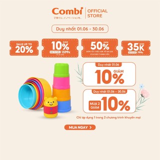 (DUY NHẤT 1/6 - GIẢM GIÁ 10%) Đồ chơi xếp hộp chú gấu Combi
