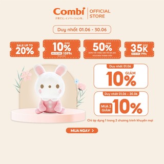 (DUY NHẤT 1/6 - GIẢM GIÁ 10%) Thỏ Lula cảm biến tiếng khóc và dỗ bé Combi