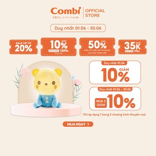 (DUY NHẤT 1/6 - GIẢM GIÁ 10%) Gấu Malo cảm biến tiếng khóc và dỗ bé Combi