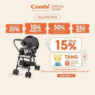 (DUY NHẤT 1/6 - GIẢM 15% + TẶNG GẤU BÔNG THÂN THIỆN) Xe đẩy Combi NEYO màu ghi