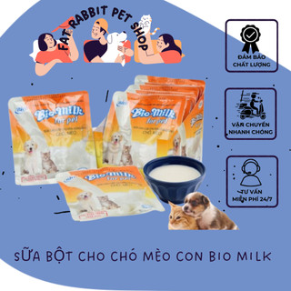 sữa bột cho chó mèo con bio milk 100g🐶fat rabbit🐱freeship🐱hỏa tốc nội thành