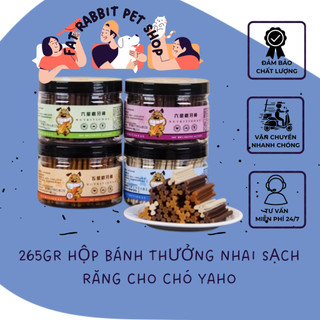 265gr hộp bánh thưởng nhai sạch răng cho chó yaho🐶fat rabbit🐱freeship🐱hỏa tốc nội thành