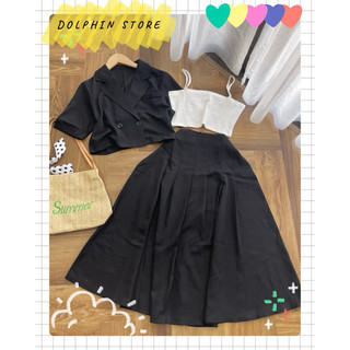 [DOLPHIN BIGSIZE] - Set đồ vest bigsize - Set đồ công sở bigsize nữ