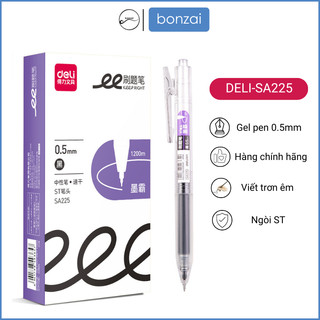 Bút gel Deli SA225 công suất lớn đầu ngòi ST viết nhanh khô.