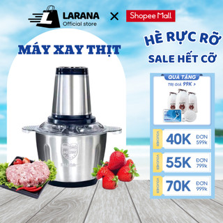 Máy xay thịt cao cấp GODWELL chất liệu inox 304 công suất 250W xay thực phẩm đa năng 4 lưỡi thép