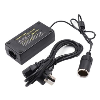 Bộ đổi nguồn 220V sang 12V, chuyển đổi nguồn điện máy hút bụi ô tô kèm chấu 3 chân sang 2 chân