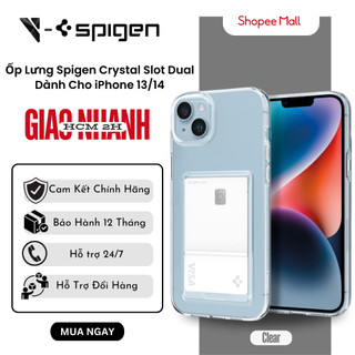  Ốp Lưng Spigen Iphone 13/ 14/ 15 Crystal Slot Dual