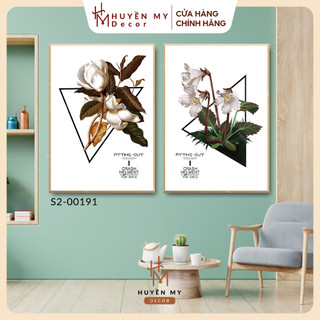 Tranh bộ 2 tráng gương pha lê in Uv trên mica tráng gương cao cấp nhất trong dòng tráng gương tráng trí phòng ăn , ngủ