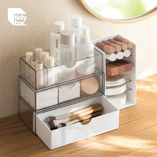 Kệ để đồ trang điểm Tidybox nhiều kích thước, hộp để mỹ phẩm đa năng, nhựa PET cao cấp, có thể điều chỉnh tùy nhu cầu