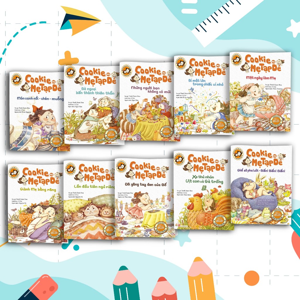 Sách Vanlangbooks - Cookie Và Mẹ Tạp Dề (Bộ 10C)