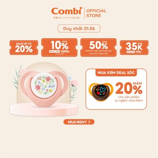 (DUY NHẤT 1/6 - MUA KÈM DEAL SỐC) Ty ngậm Combi Sleep siêu nhẹ Hoa lá size S