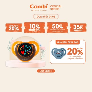 (DUY NHẤT 1/6 - MUA KÈM DEAL SỐC) Ty ngậm chống hằn size M màu cam Combi