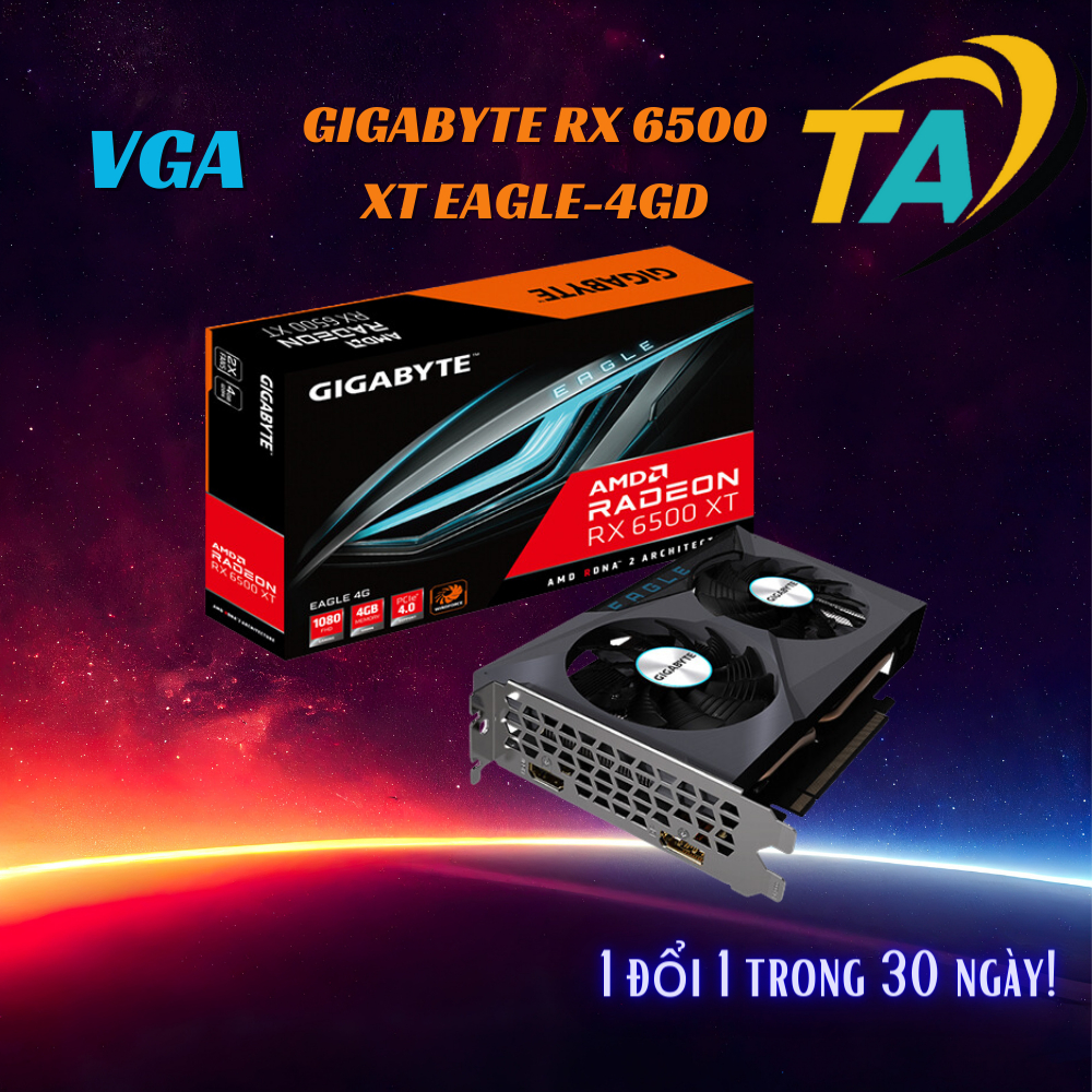 CARD MÀN HÌNH GIGABYTE RX 6500 XT EAGLE-4GD