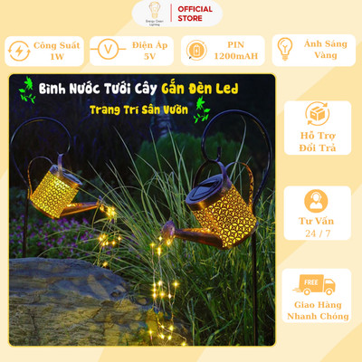Đèn LED Bình Nước Tưới Cây Energy Green Lighting MT-157 - Chống Nước - Sử Dụng Năng Lượng Mặt Trời