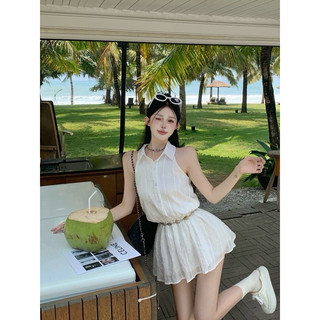 Đầm Trắng SN Cổ Sơ Mi (sẵn)