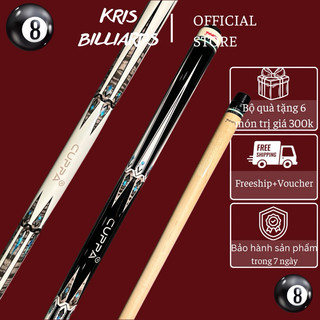 Cơ bida Cuppa Chính Hãng mẫu mới 2024 tặng full combo hãng 6 món + móc khoá bida