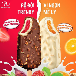  Kem Socola Nhân Mứt Cam,Dâu kem này ngon bổ rẻ khách mạng dạn thử nha không thua kem mắc tiền đâu ạ. 