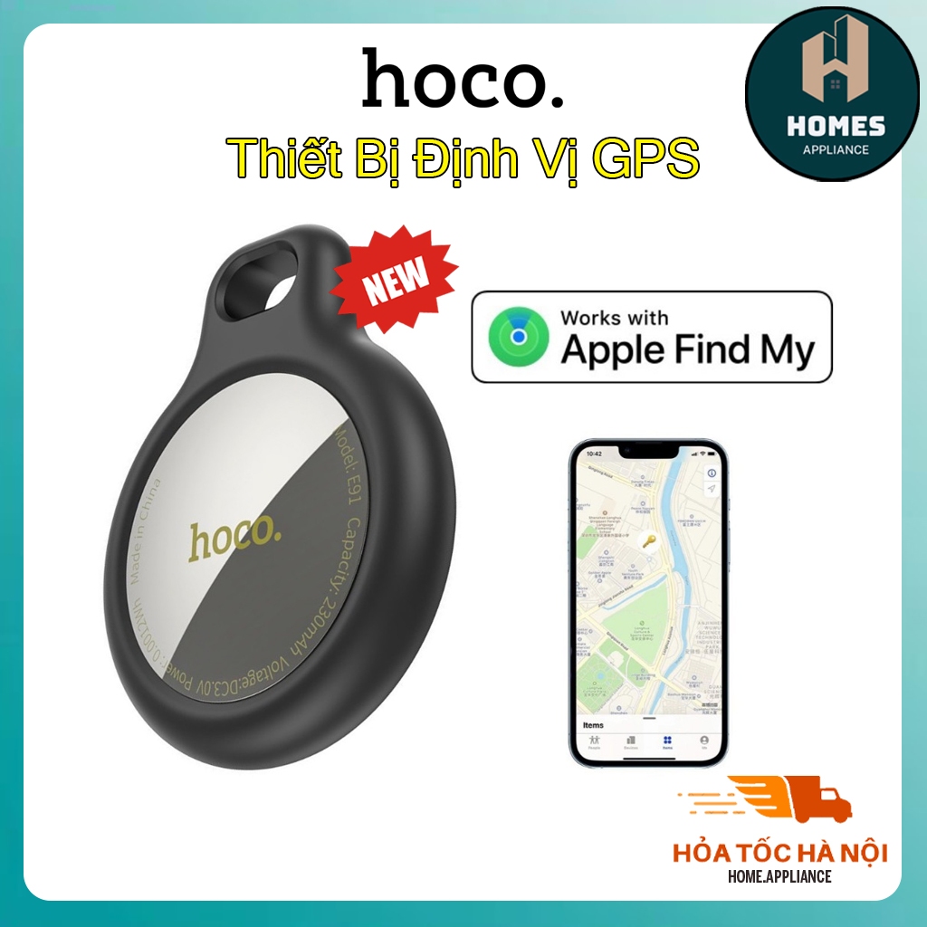 Thiết Bị Định Vị GPS E91 Hoco | GPS Định Vị Xe Máy ,Đồ Đạc ,Oto ,.... Chính hãng Hoco Trên Iphone Ip