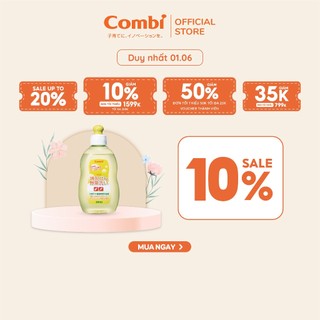 (DUY NHẤT 1/6 - GIẢM GIÁ 10%) Chai dung dịch nước rửa bình sữa và rau củ quả Combi