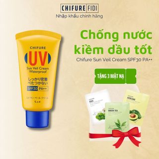 Kem Chống Nắng Kiềm Dầu Chống Thấm Nước Chifure Sun Veil Cream Waterproof SPF30 PA++ 50ml-FD beauty