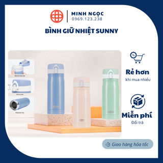 Bình giữ nhiệt sunny 350ml, 500ml hokori 0122, bình nước inox giữ nhiệt cao cấp