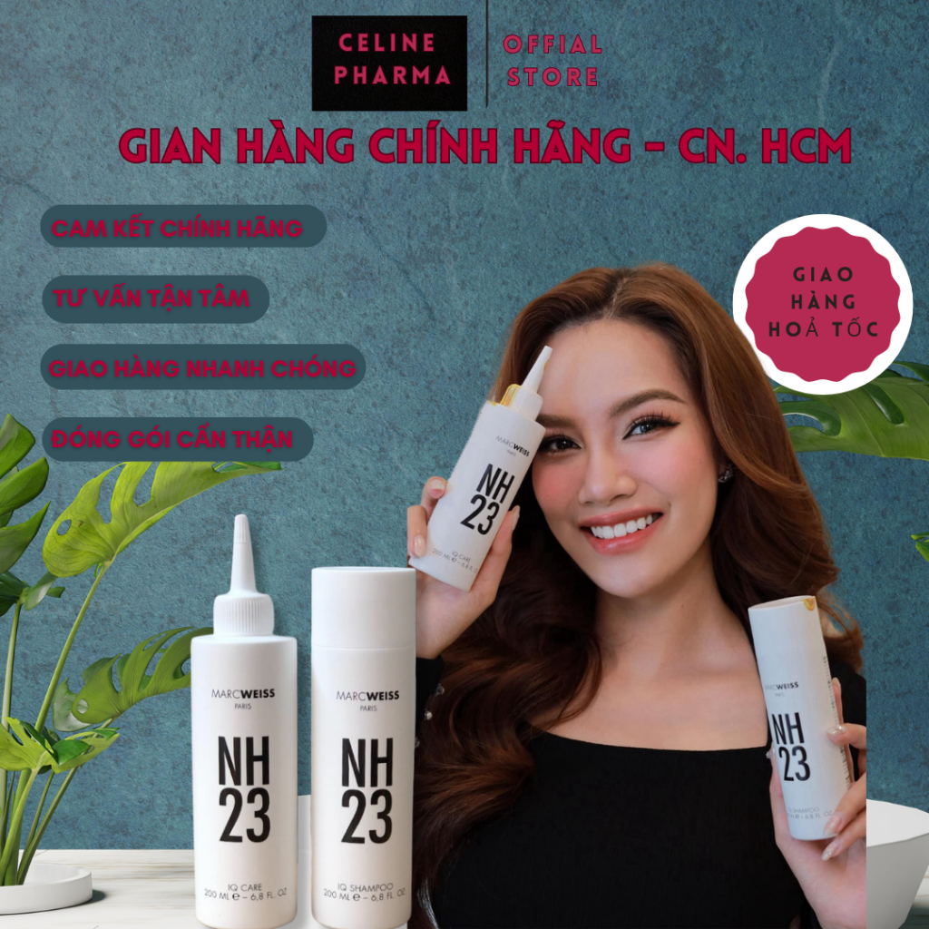Bộ Dầu gội và Nước Dưỡng NH23 IQ REPAIR KIT 200ml hỗ trợ cung cấp độ ẩm, dưỡng chất, giúp bóng mượt 