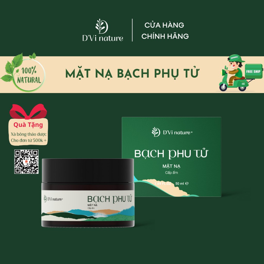 Mặt Nạ Bạch Phụ Tử DVi Nature