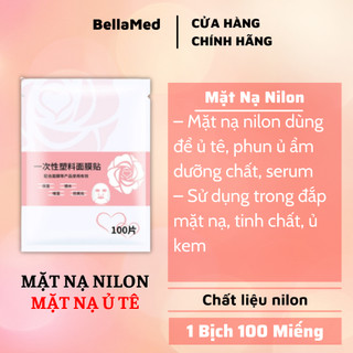 Mặt nạ nilon ủ tê, màng nilong ủ tê, ủ kem, cấp ẩm - bịch 100 miếng